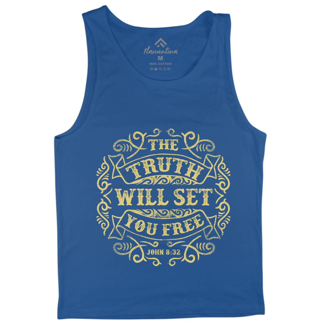 The Truth Will Set You Free Mens Tank Top Vest Religion C990