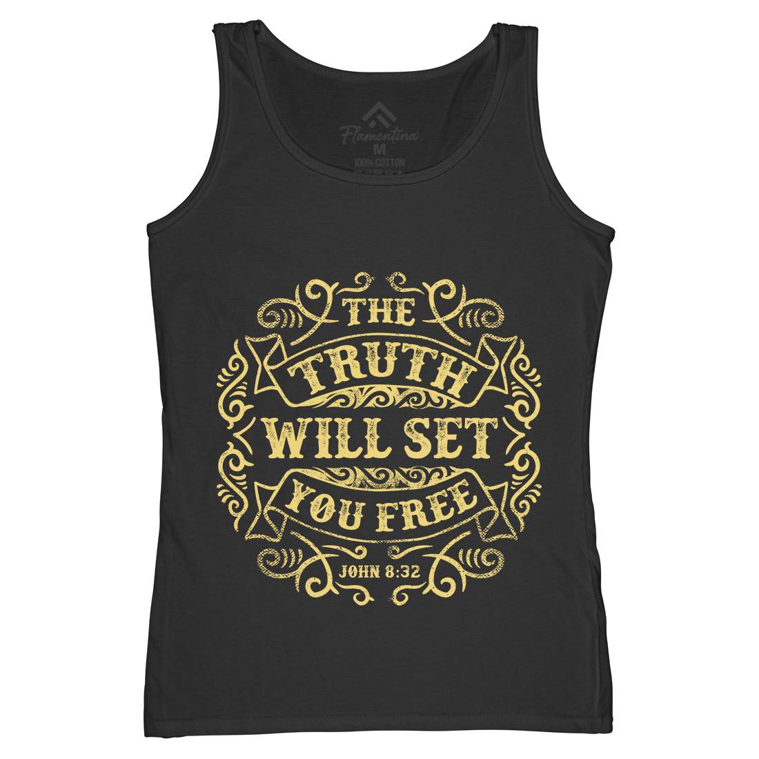 The Truth Will Set You Free Womens Organic Tank Top Vest Religion C990