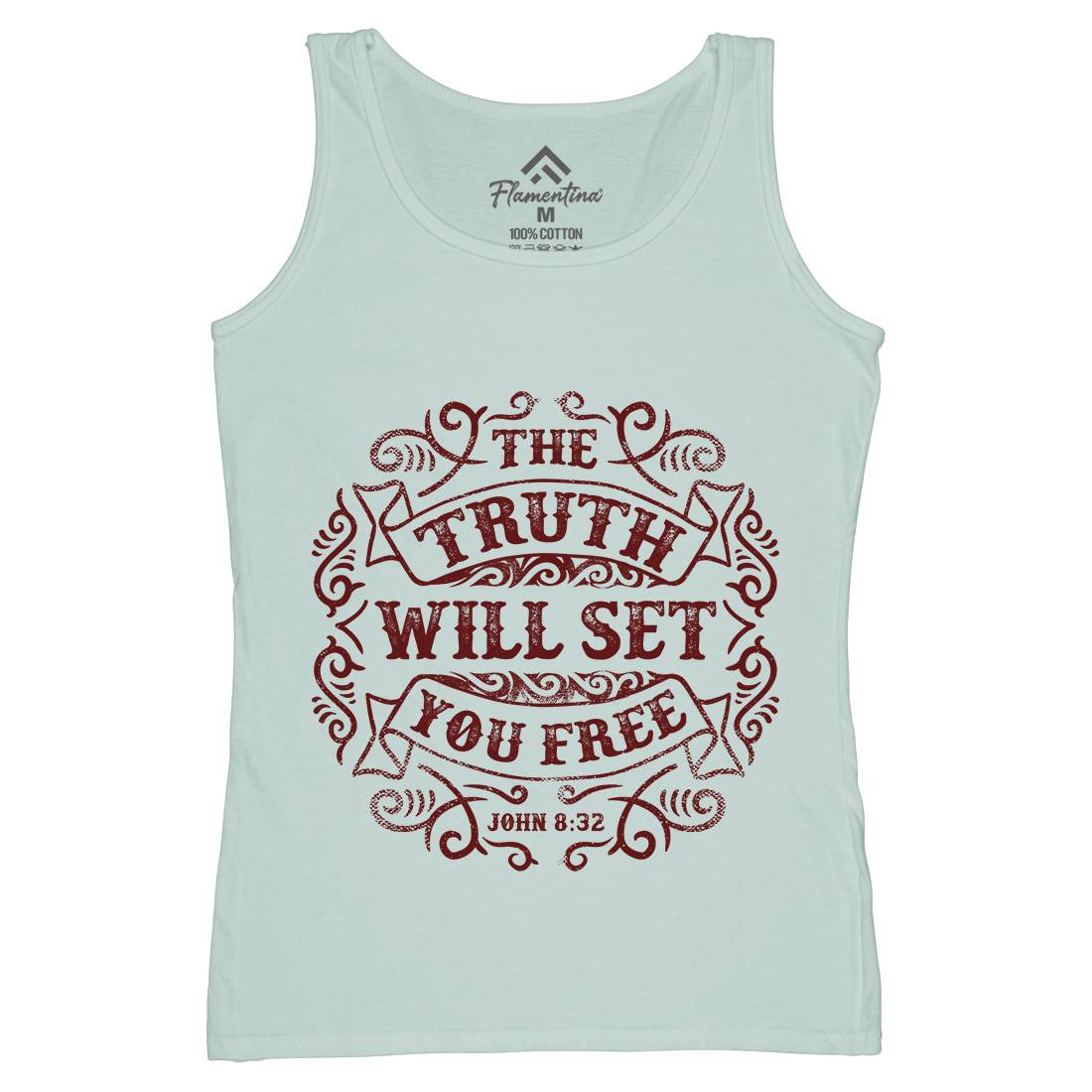 The Truth Will Set You Free Womens Organic Tank Top Vest Religion C990