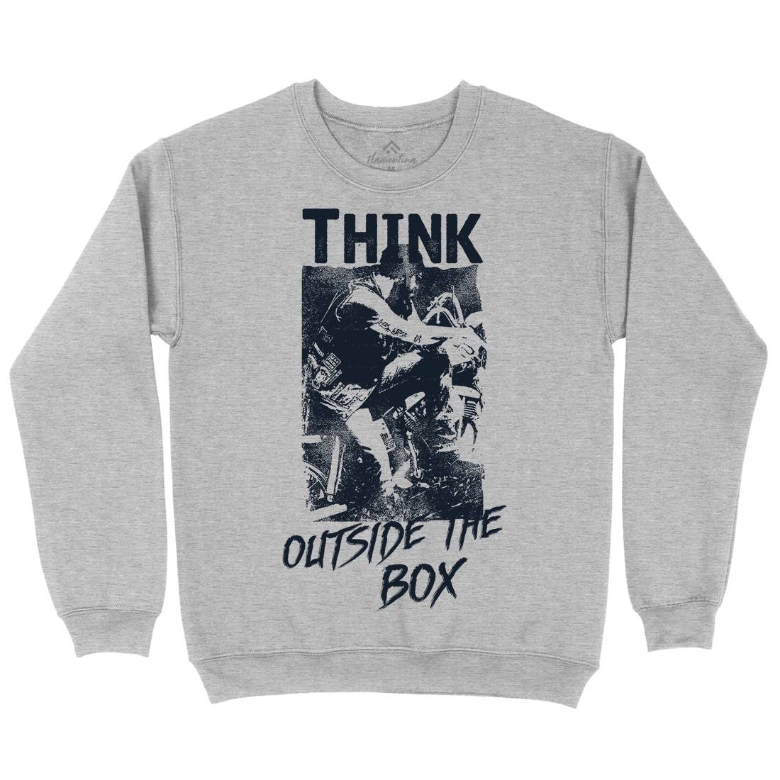 Think Outside The Box Kids Crew Neck Sweatshirt Motorcycles C991
