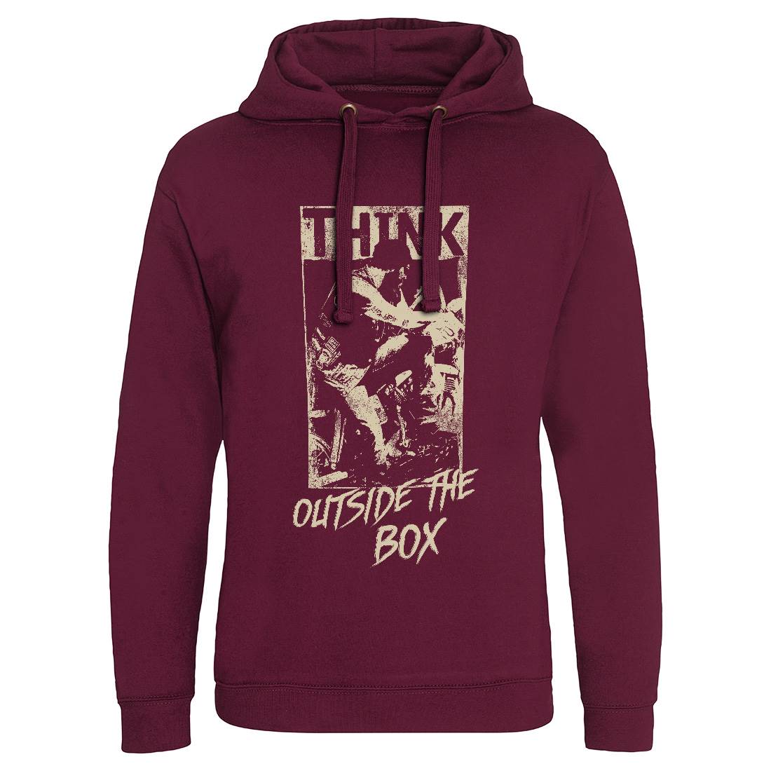 Think Outside The Box Mens Hoodie Without Pocket Motorcycles C991
