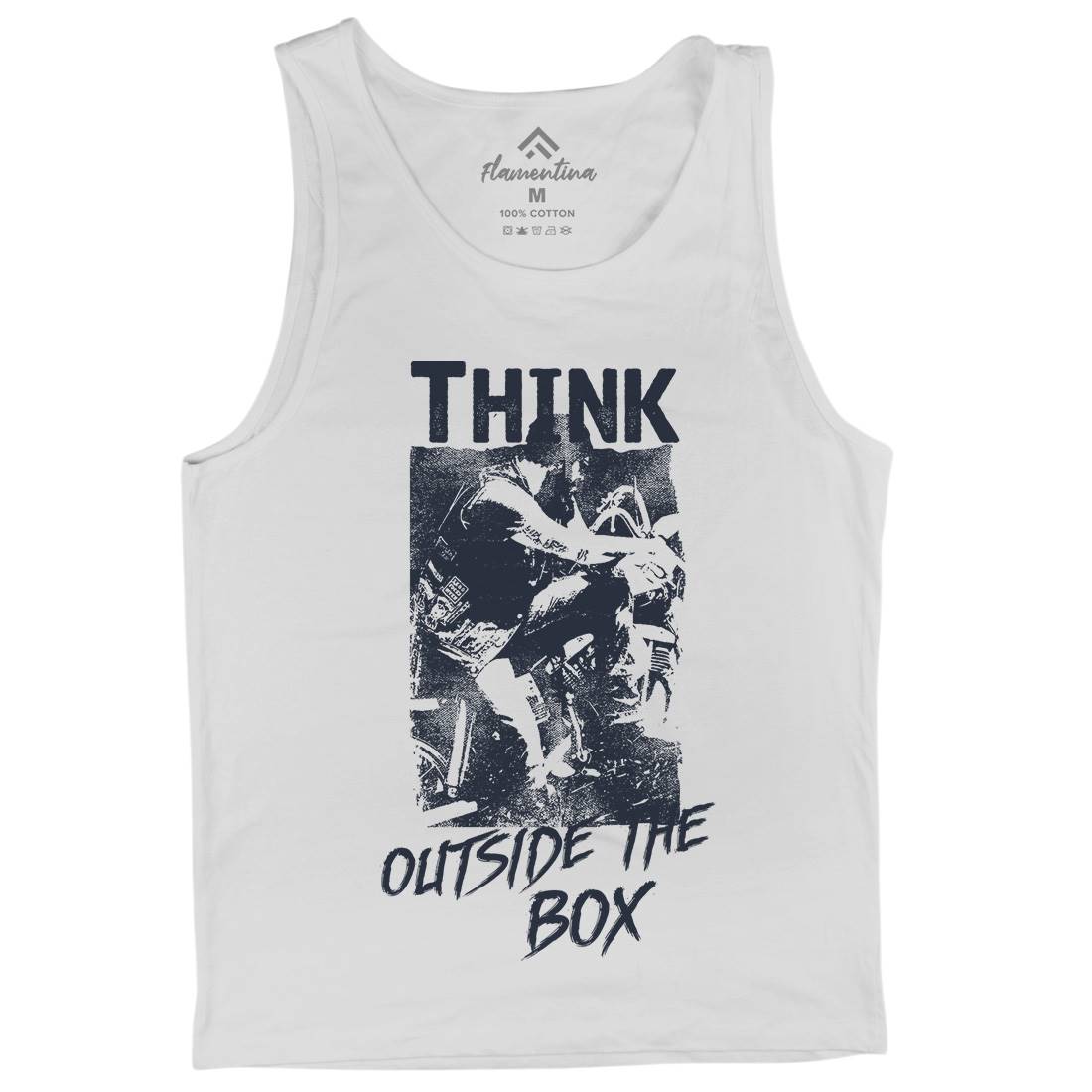 Think Outside The Box Mens Tank Top Vest Motorcycles C991