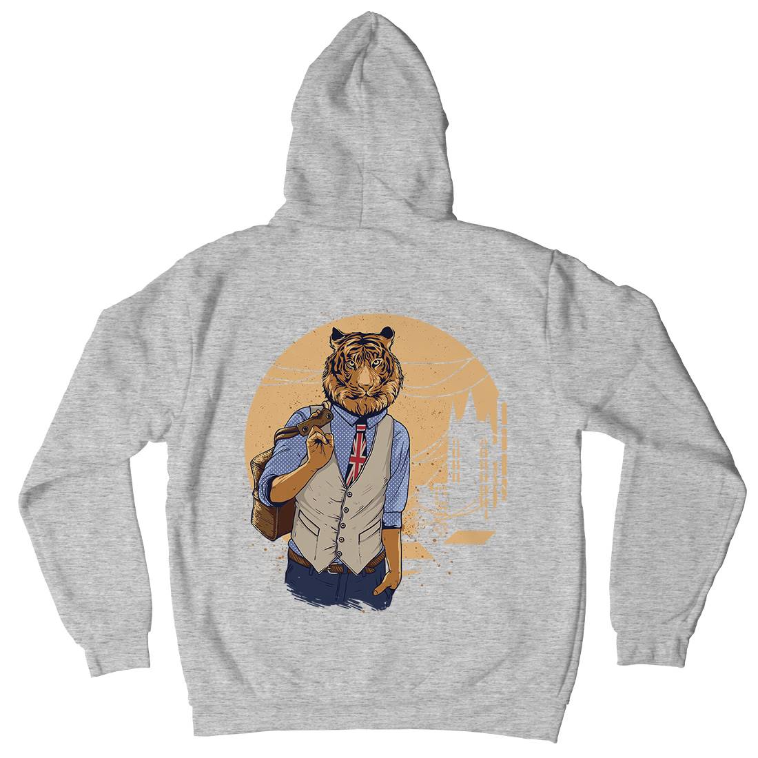 Tiger Mens Hoodie With Pocket Animals C992