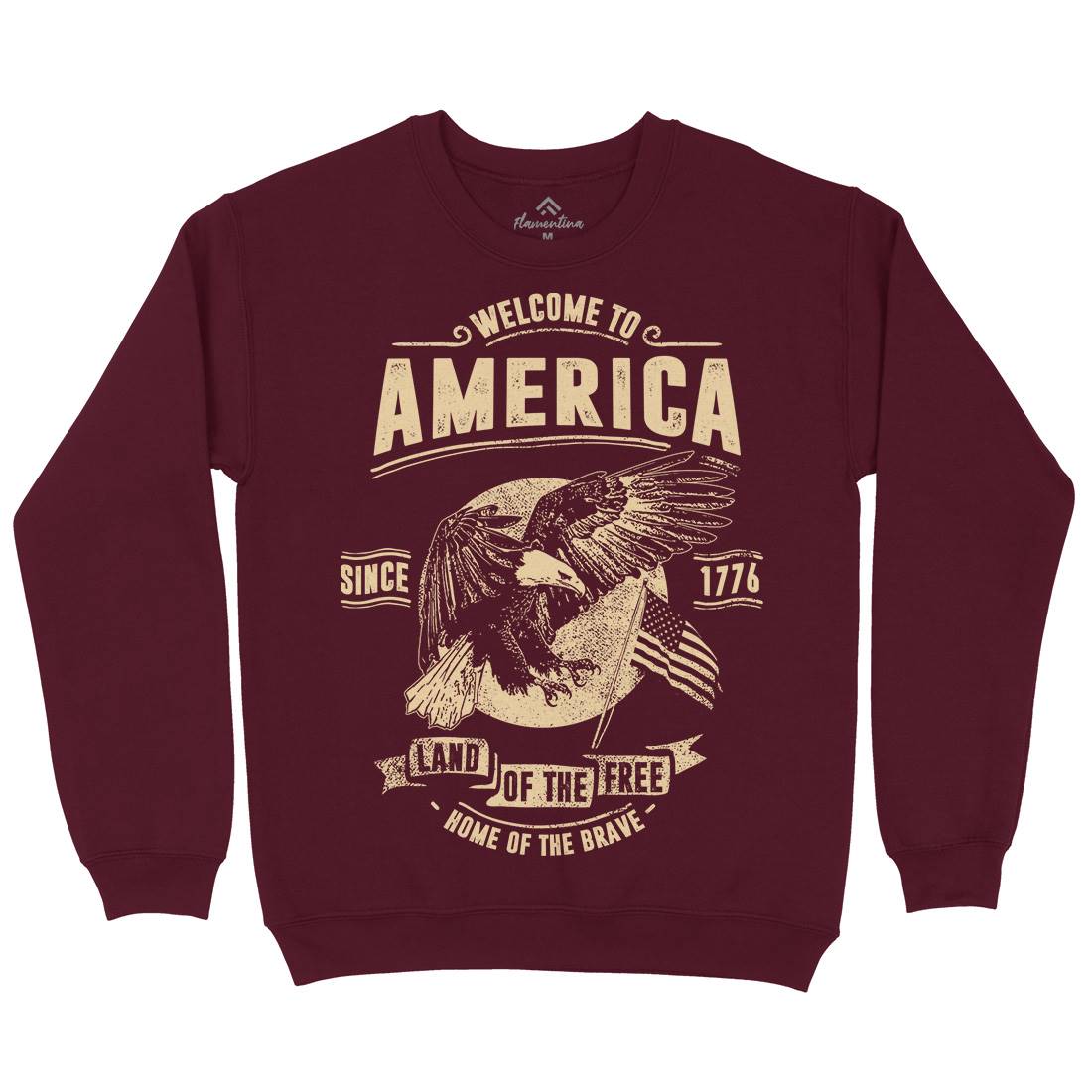 Welcome To America Kids Crew Neck Sweatshirt American C994