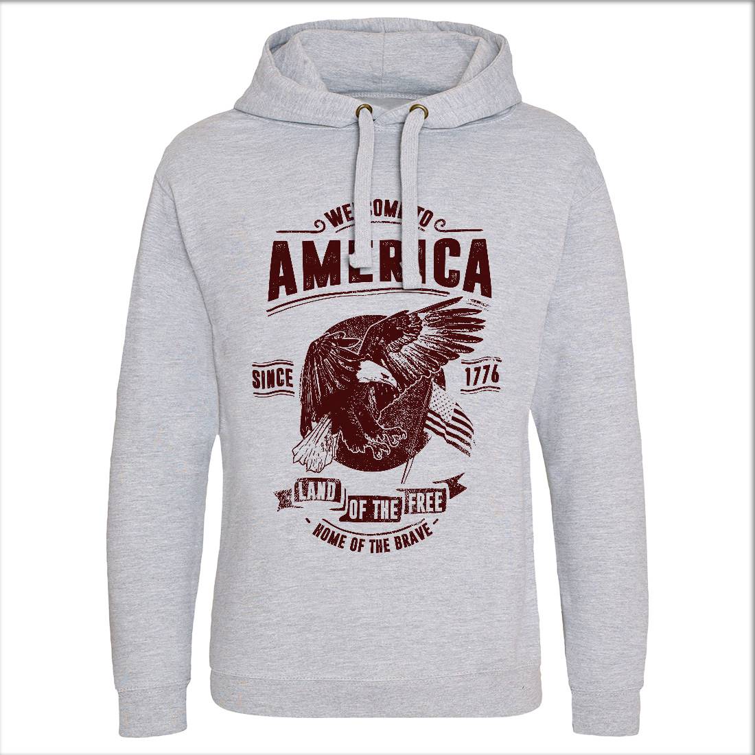 Welcome To America Mens Hoodie Without Pocket American C994