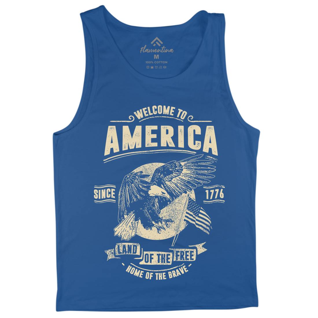 Welcome To America Mens Tank Top Vest American C994
