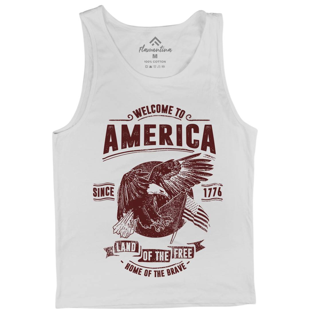 Welcome To America Mens Tank Top Vest American C994