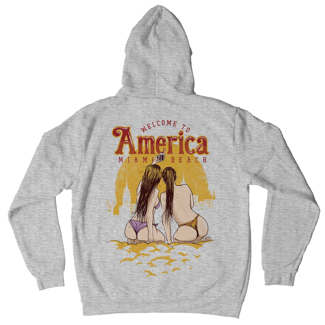 Welcome To America Kids Crew Neck Hoodie American C995