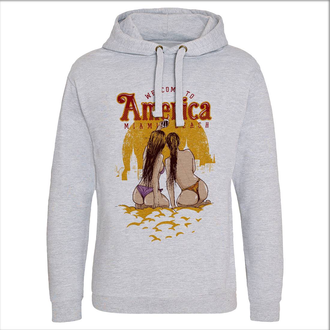 Welcome To America Mens Hoodie Without Pocket American C995