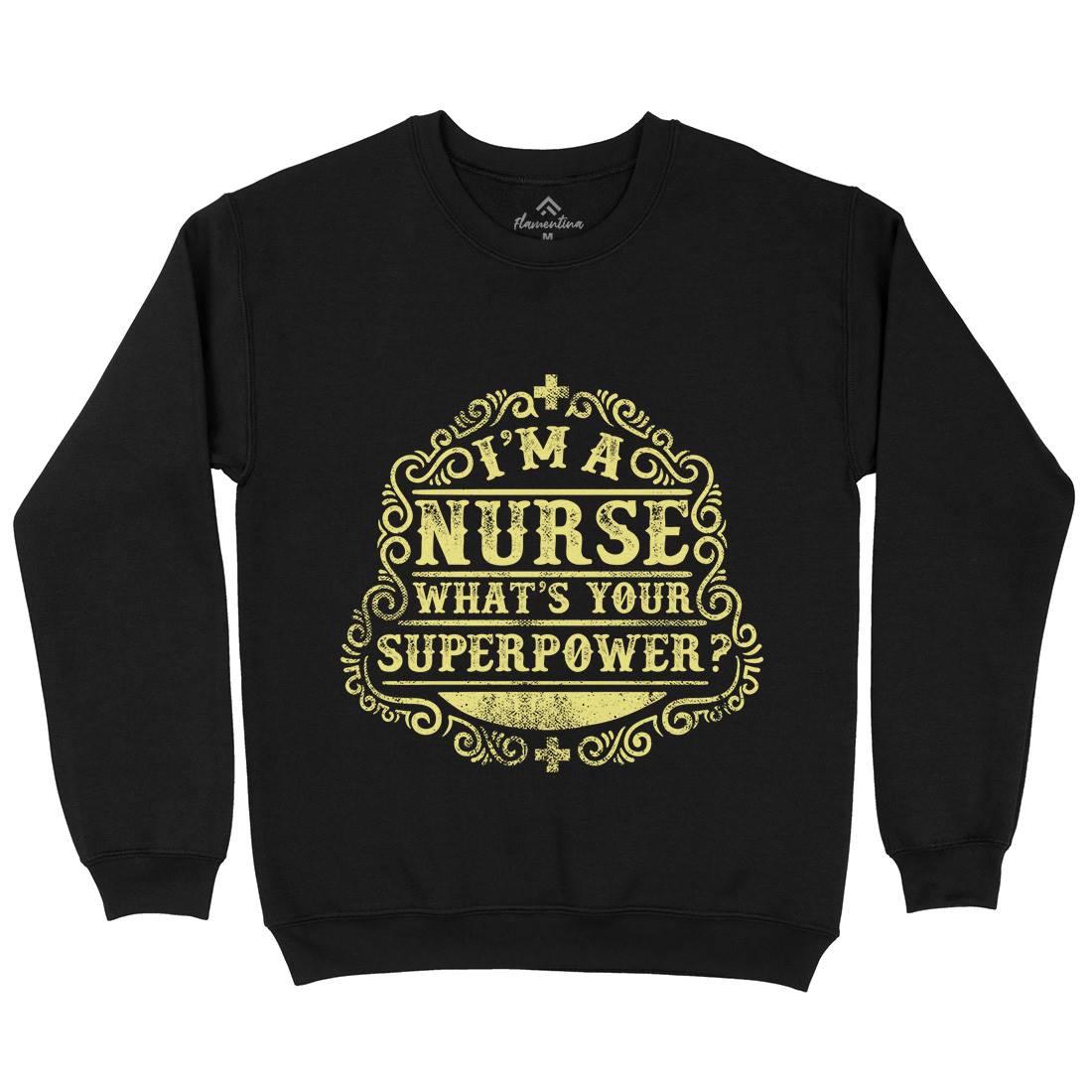 What&#39;s Your Superpower Mens Crew Neck Sweatshirt Work C996