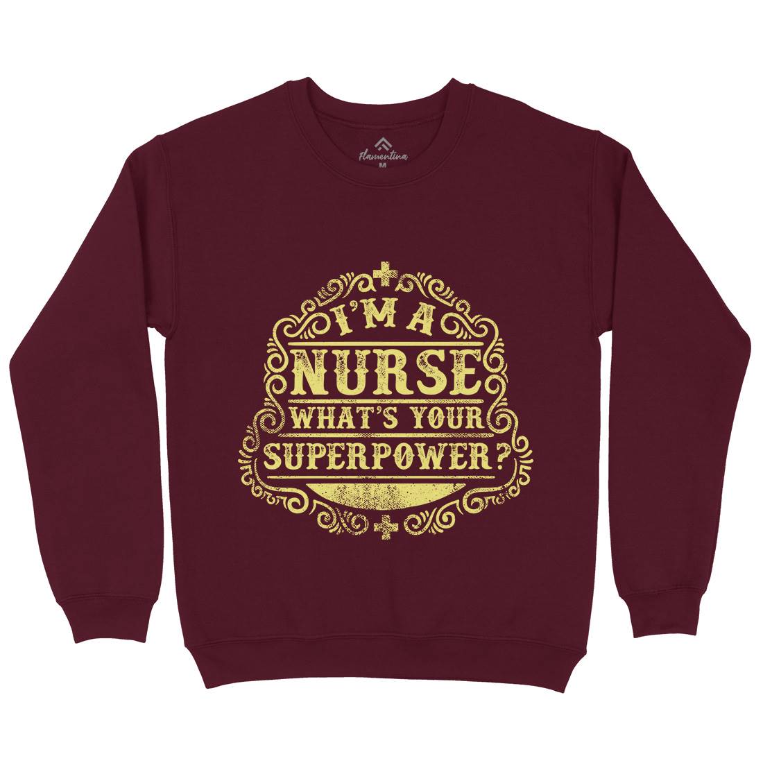 What&#39;s Your Superpower Kids Crew Neck Sweatshirt Work C996