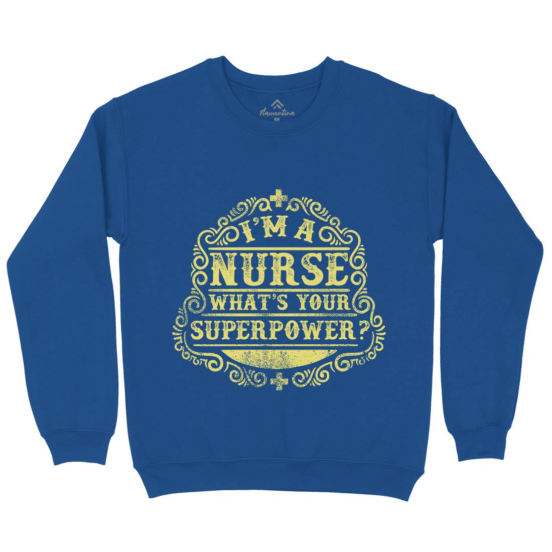 What&#39;s Your Superpower Kids Crew Neck Sweatshirt Work C996