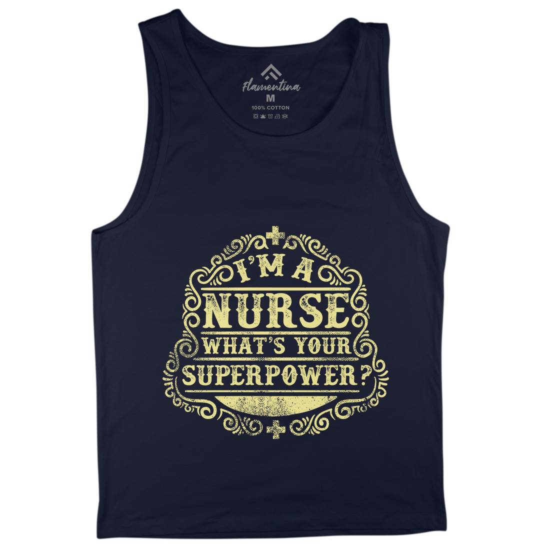 What&#39;s Your Superpower Mens Tank Top Vest Work C996