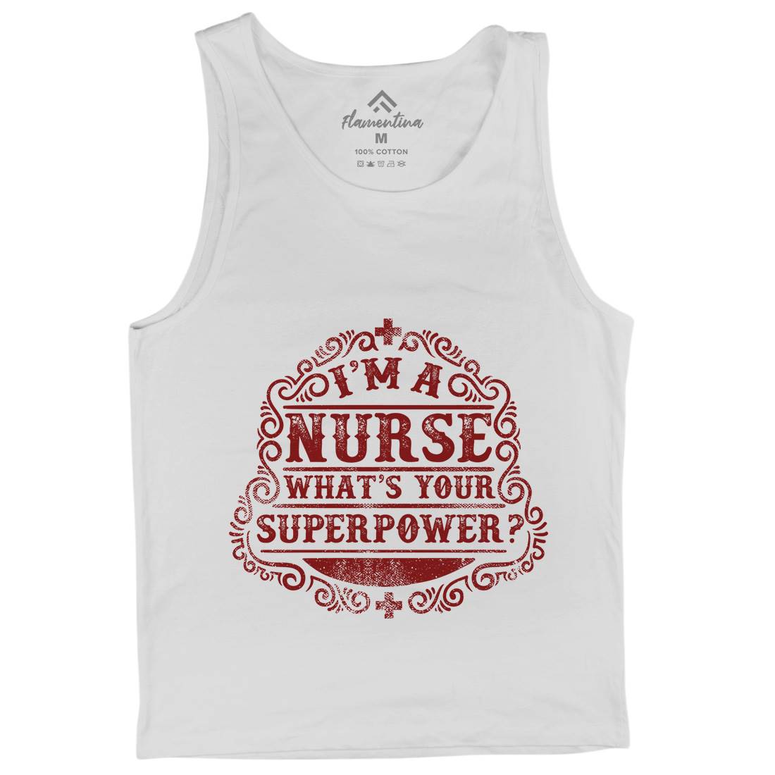 What&#39;s Your Superpower Mens Tank Top Vest Work C996