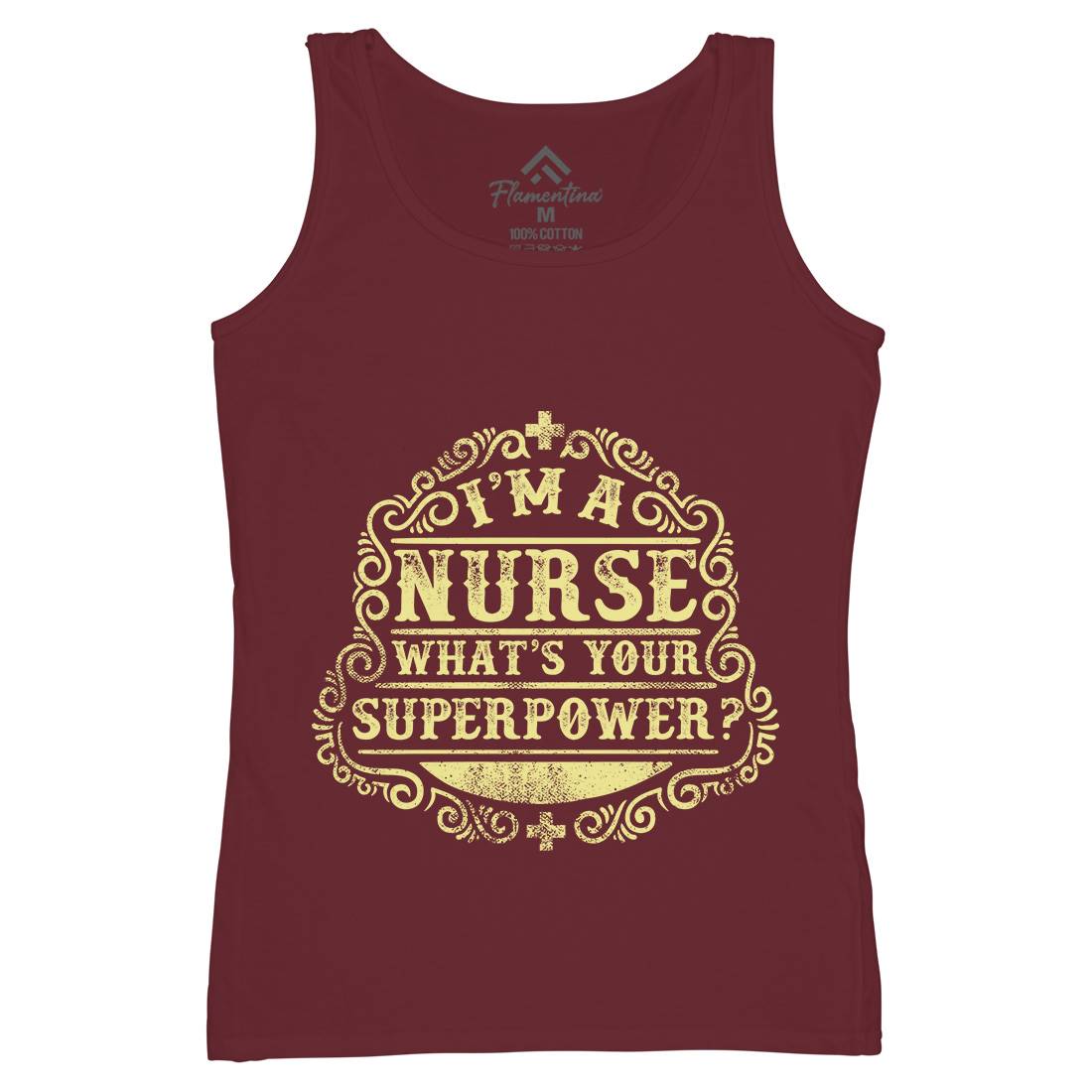 What&#39;s Your Superpower Womens Organic Tank Top Vest Work C996
