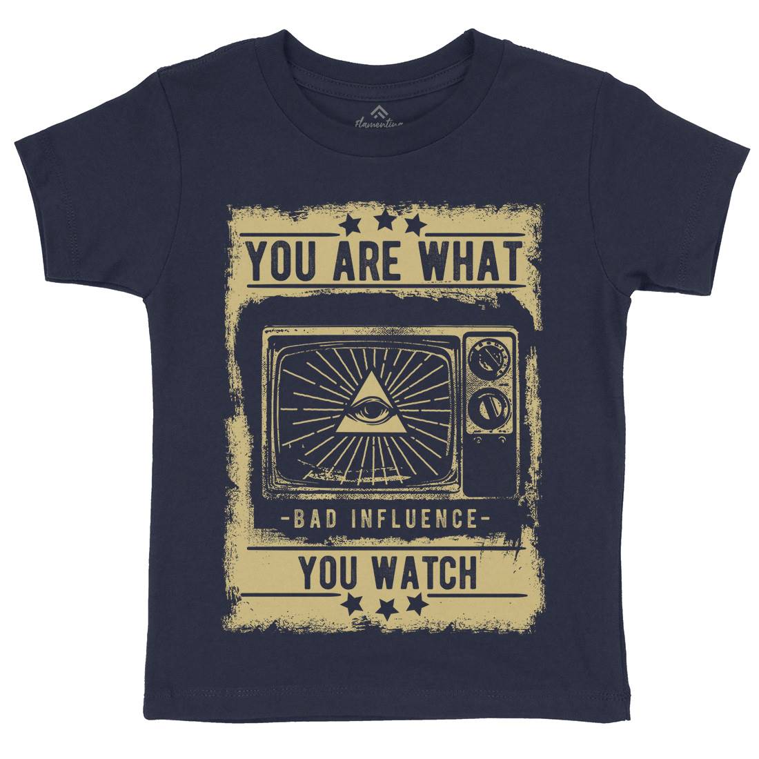 You Are What You Watch Kids Crew Neck T-Shirt Illuminati C997