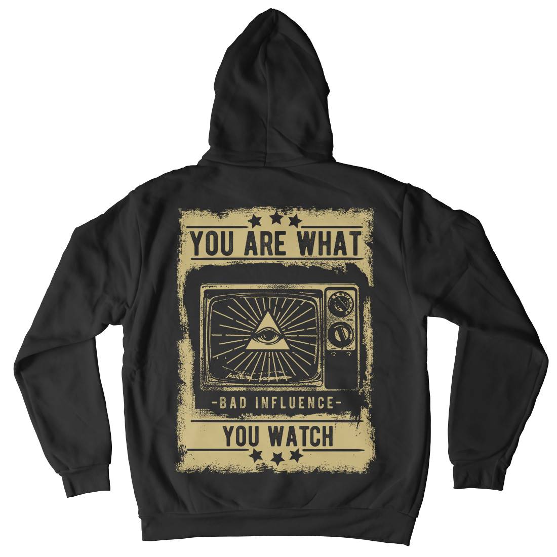 You Are What You Watch Mens Hoodie With Pocket Illuminati C997