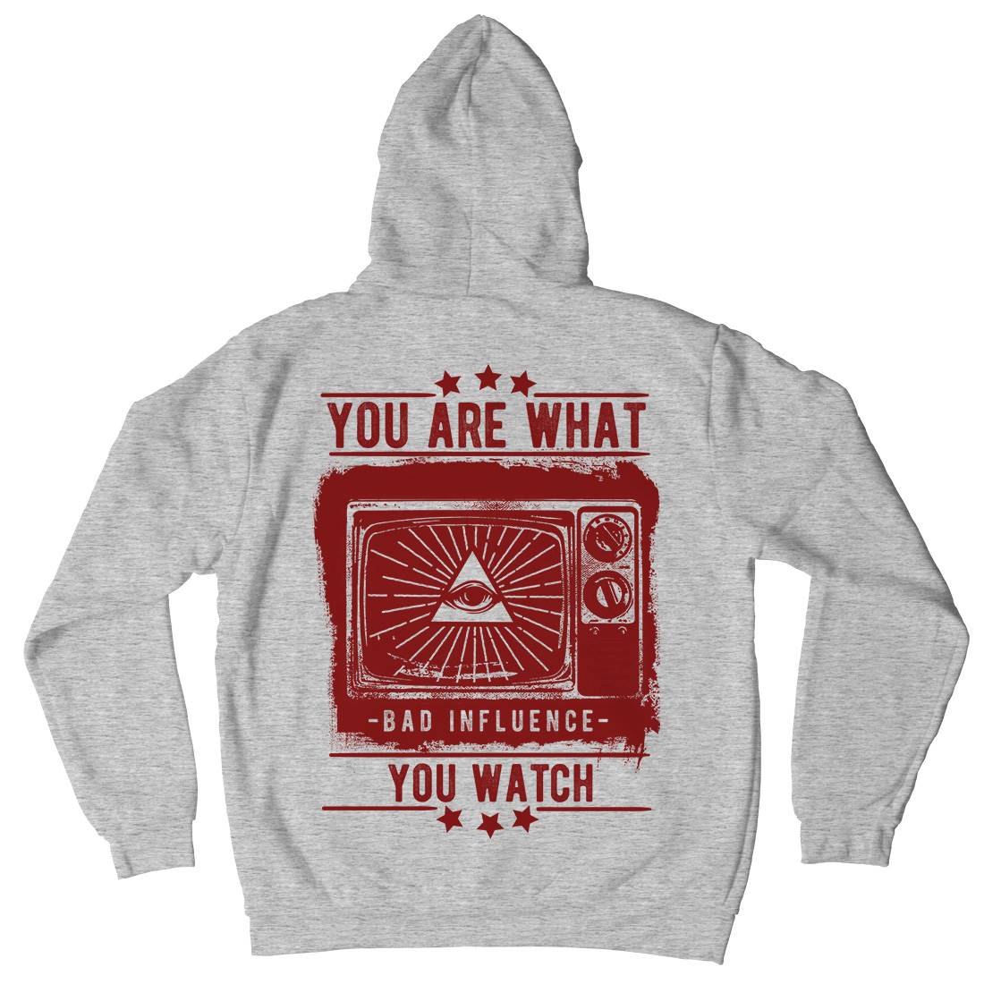 You Are What You Watch Mens Hoodie With Pocket Illuminati C997