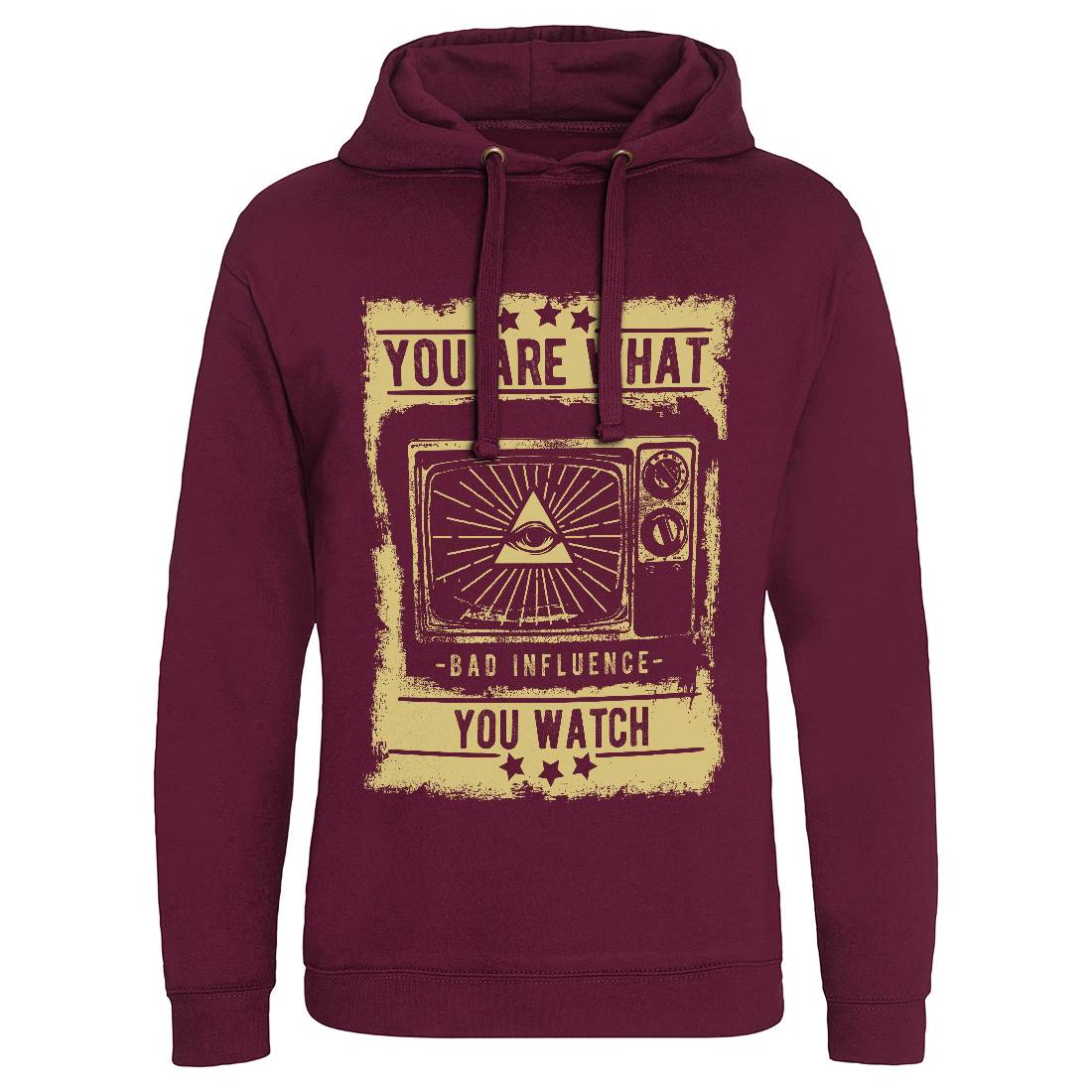 You Are What You Watch Mens Hoodie Without Pocket Illuminati C997