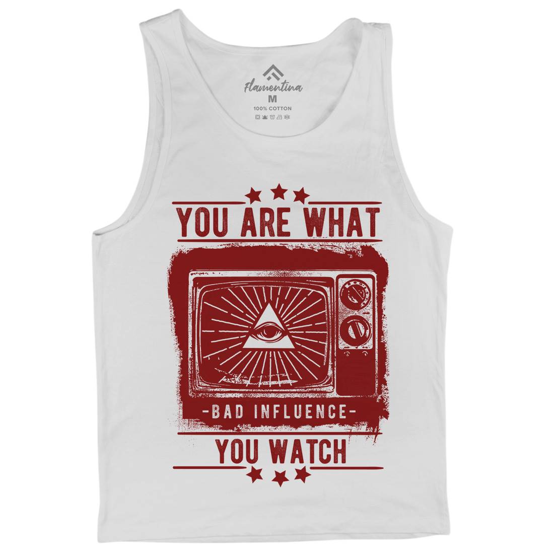 You Are What You Watch Mens Tank Top Vest Illuminati C997