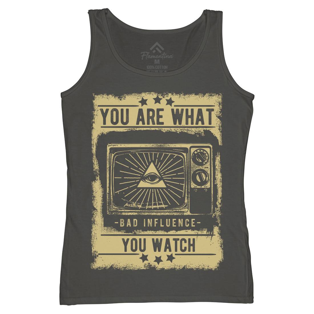 You Are What You Watch Womens Organic Tank Top Vest Illuminati C997