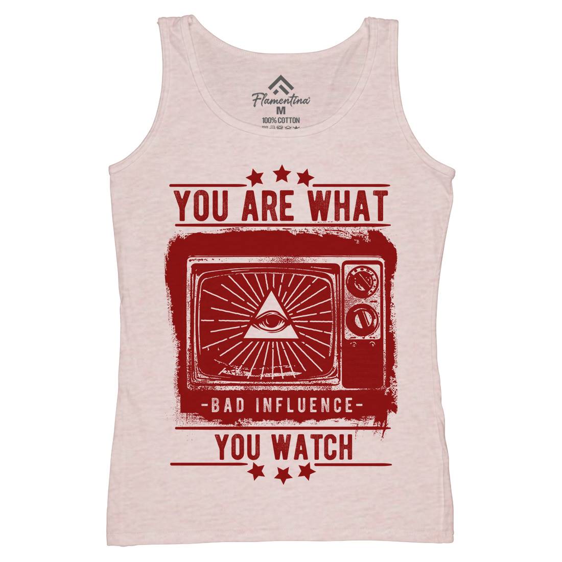 You Are What You Watch Womens Organic Tank Top Vest Illuminati C997