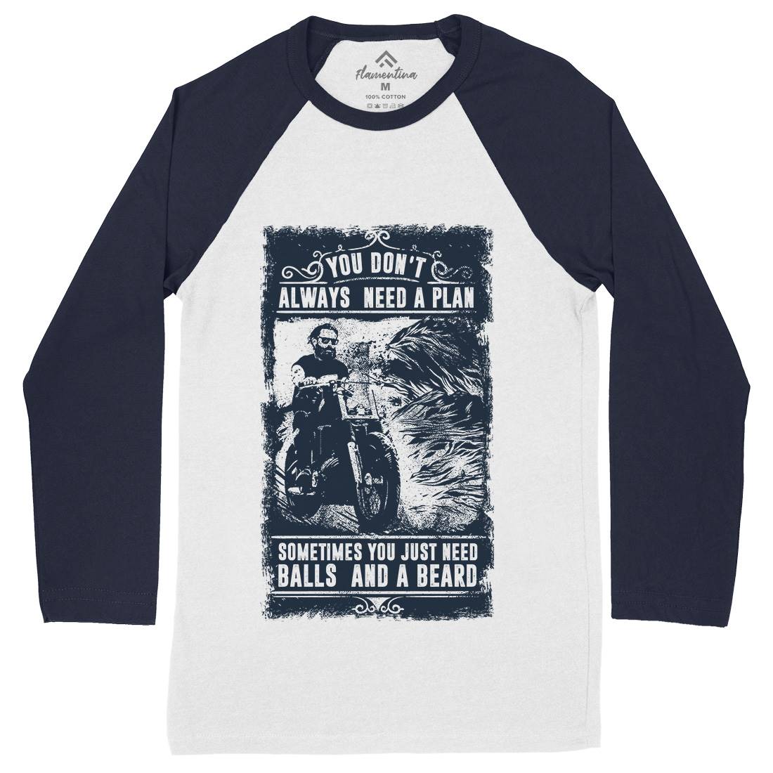 You Don&#39;t Always Need A Plain Mens Long Sleeve Baseball T-Shirt Motorcycles C998