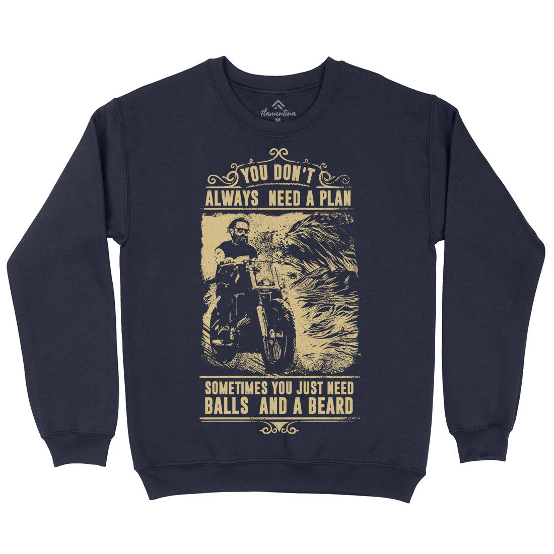You Don&#39;t Always Need A Plain Mens Crew Neck Sweatshirt Motorcycles C998