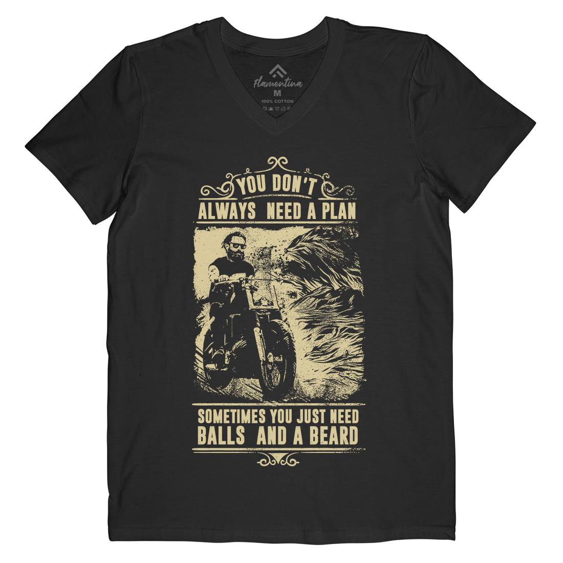 You Don&#39;t Always Need A Plain Mens Organic V-Neck T-Shirt Motorcycles C998
