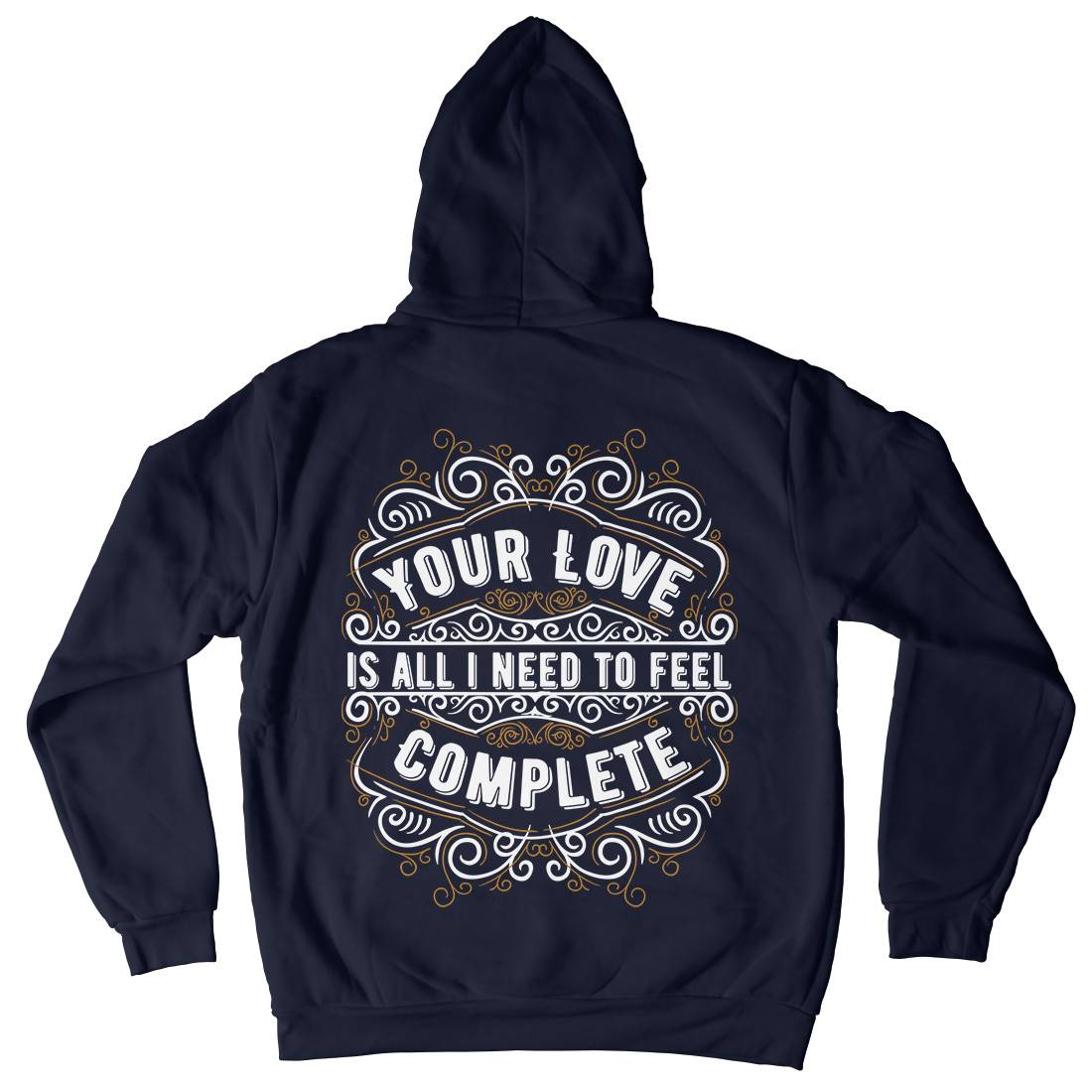 Your Love Mens Hoodie With Pocket Quotes C999