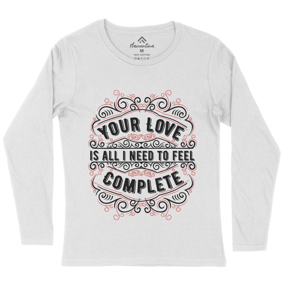Your Love Womens Long Sleeve T-Shirt Quotes C999