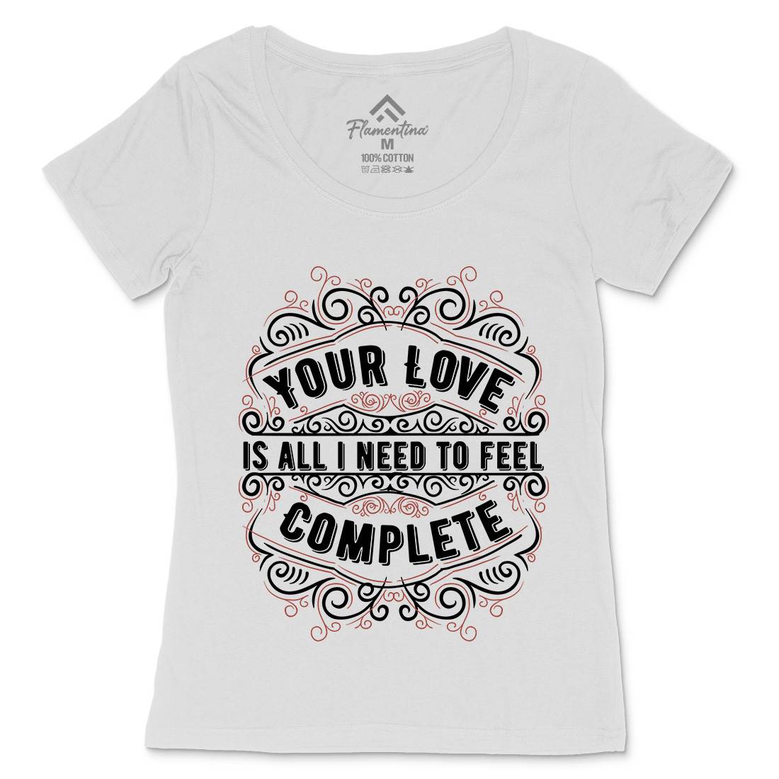 Your Love Womens Scoop Neck T-Shirt Quotes C999