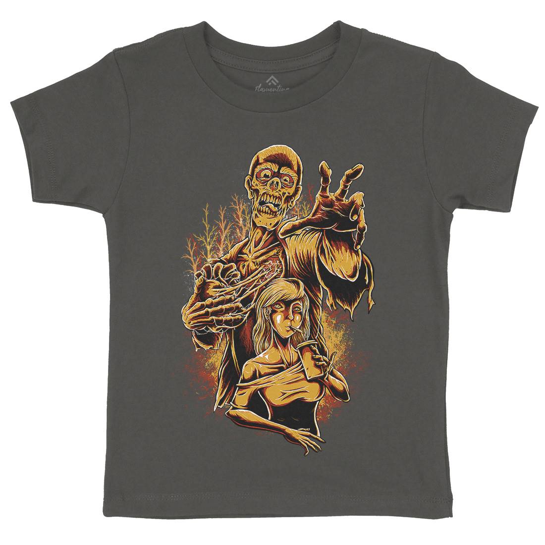Zombie Love Kids Crew Neck T-Shirt Horror D000