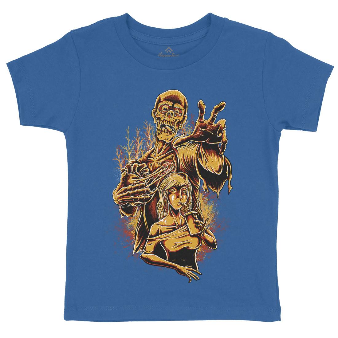 Zombie Love Kids Crew Neck T-Shirt Horror D000