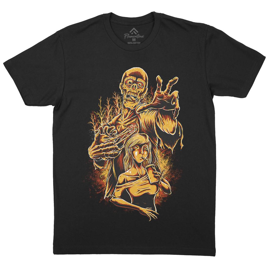 Zombie Love Mens Crew Neck T-Shirt Horror D000