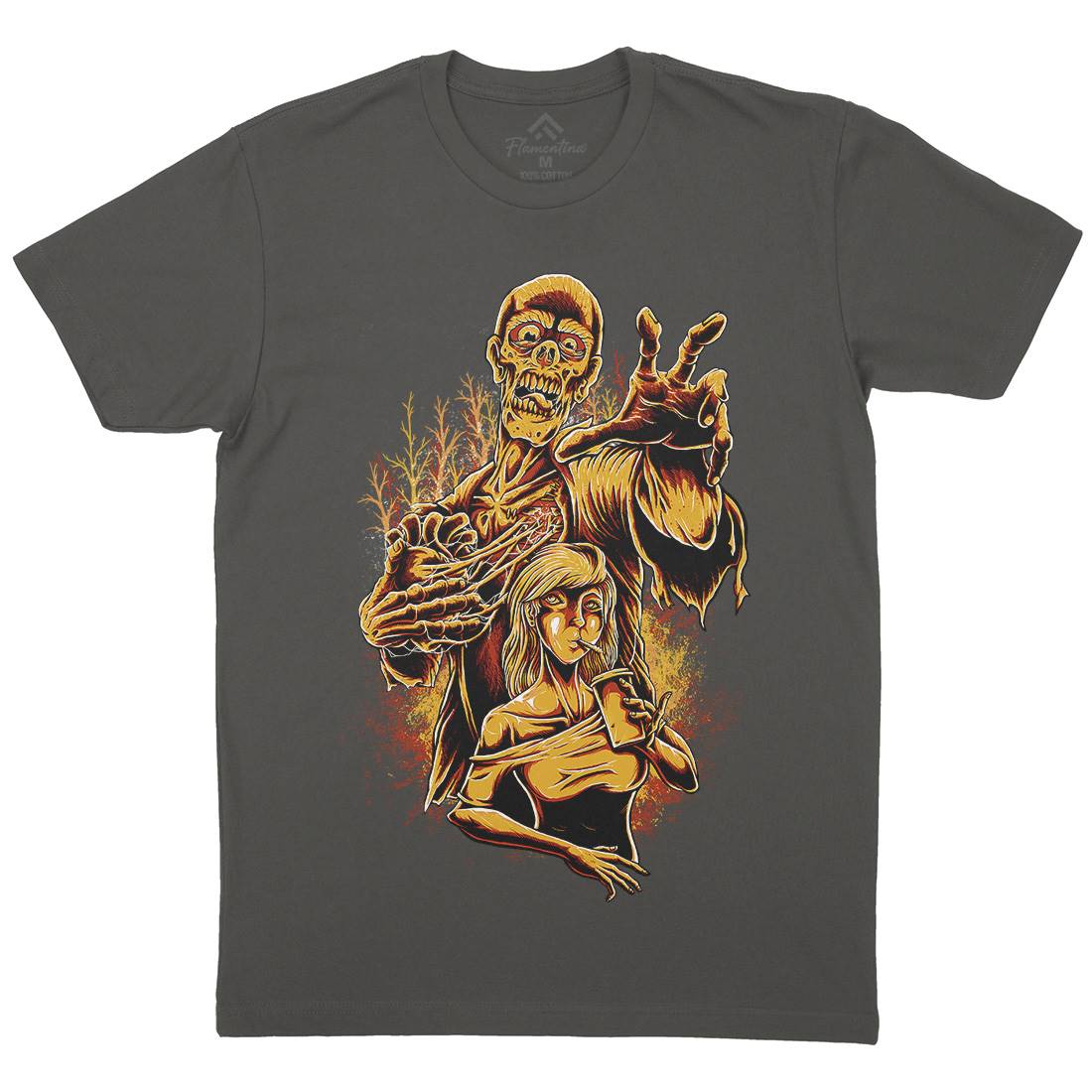 Zombie Love Mens Crew Neck T-Shirt Horror D000
