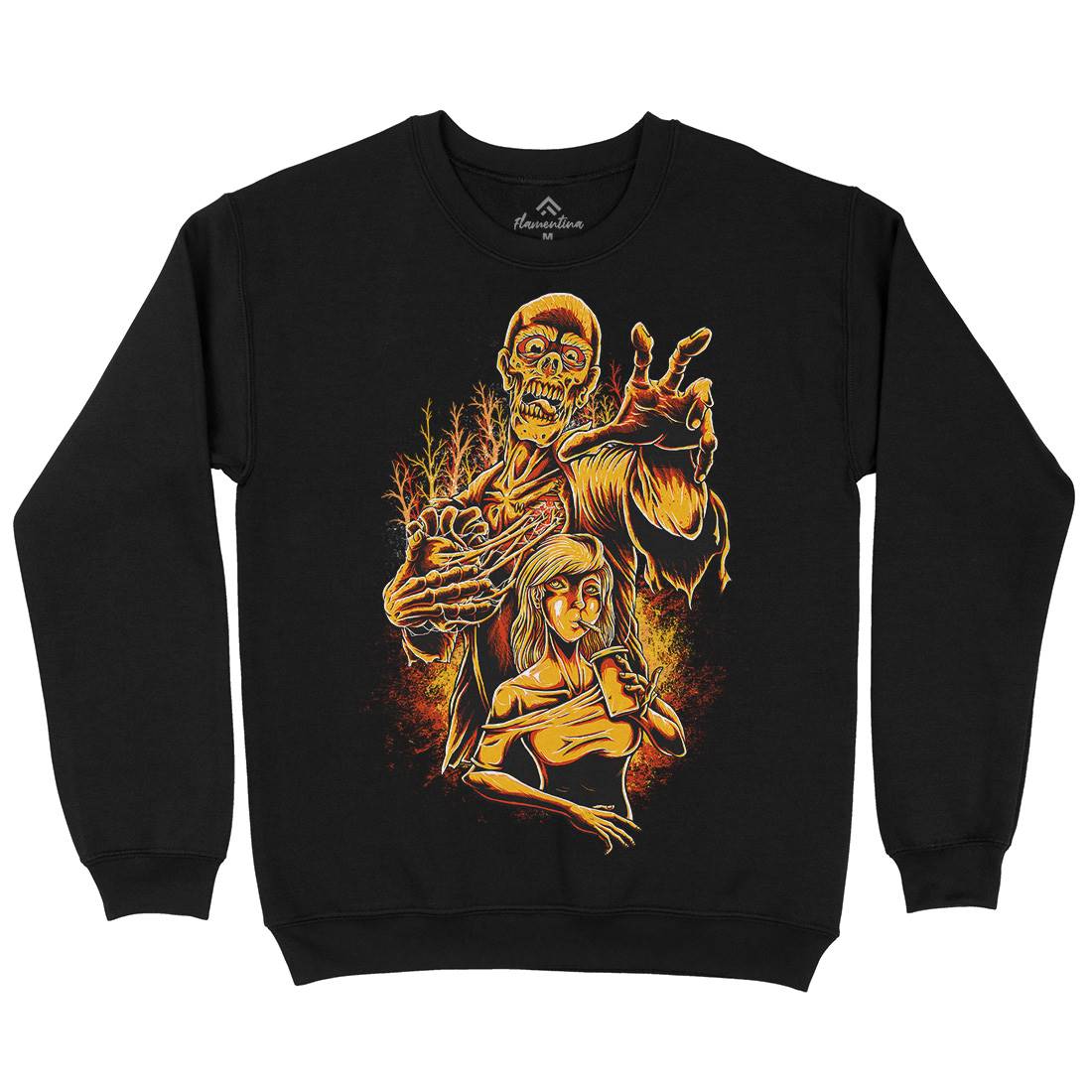 Zombie Love Mens Crew Neck Sweatshirt Horror D000