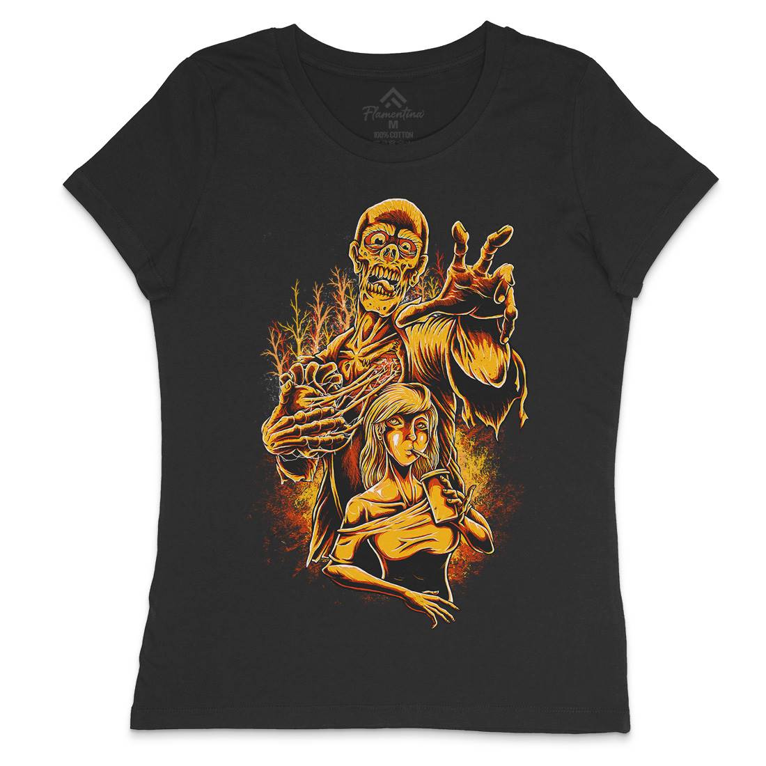 Zombie Love Womens Crew Neck T-Shirt Horror D000