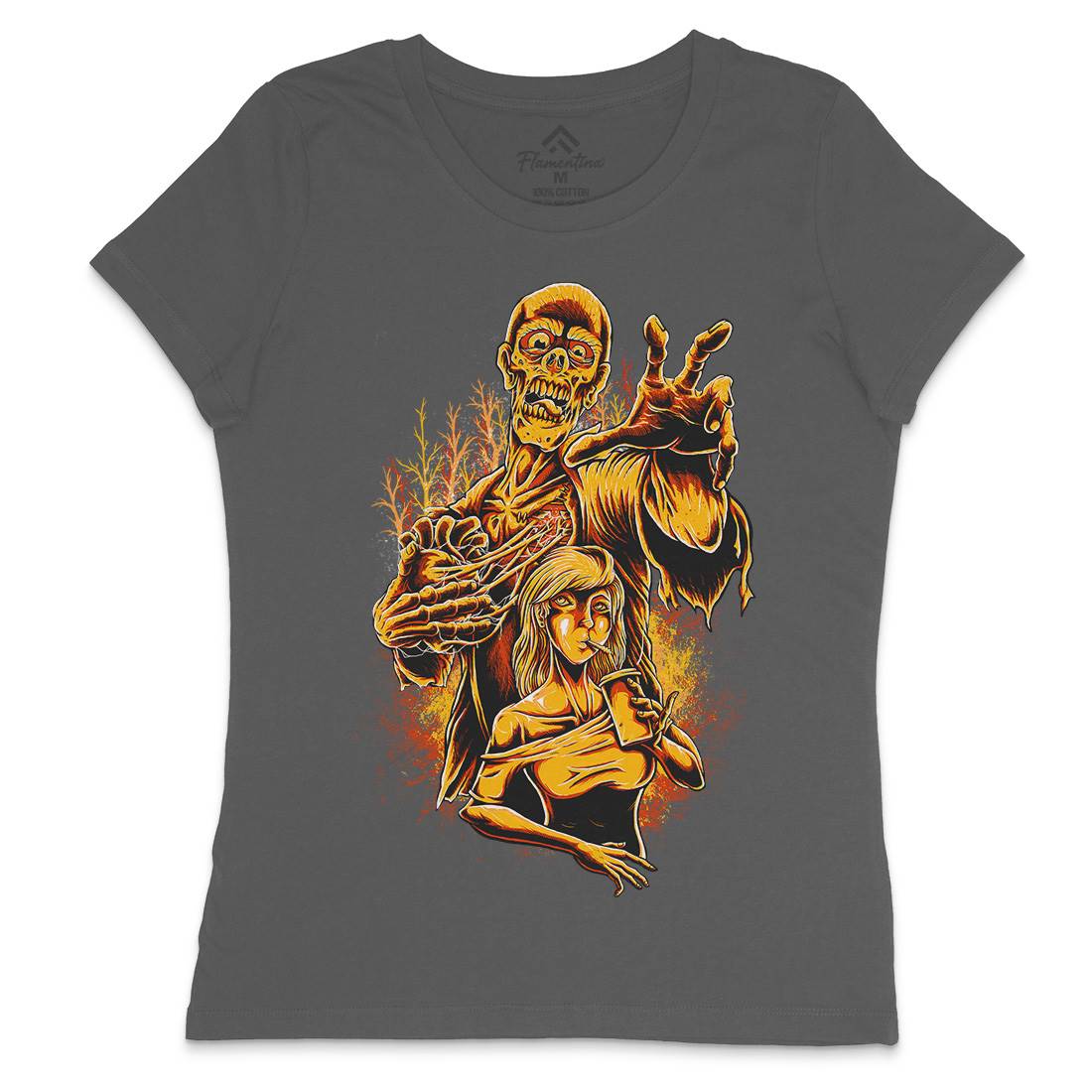 Zombie Love Womens Crew Neck T-Shirt Horror D000