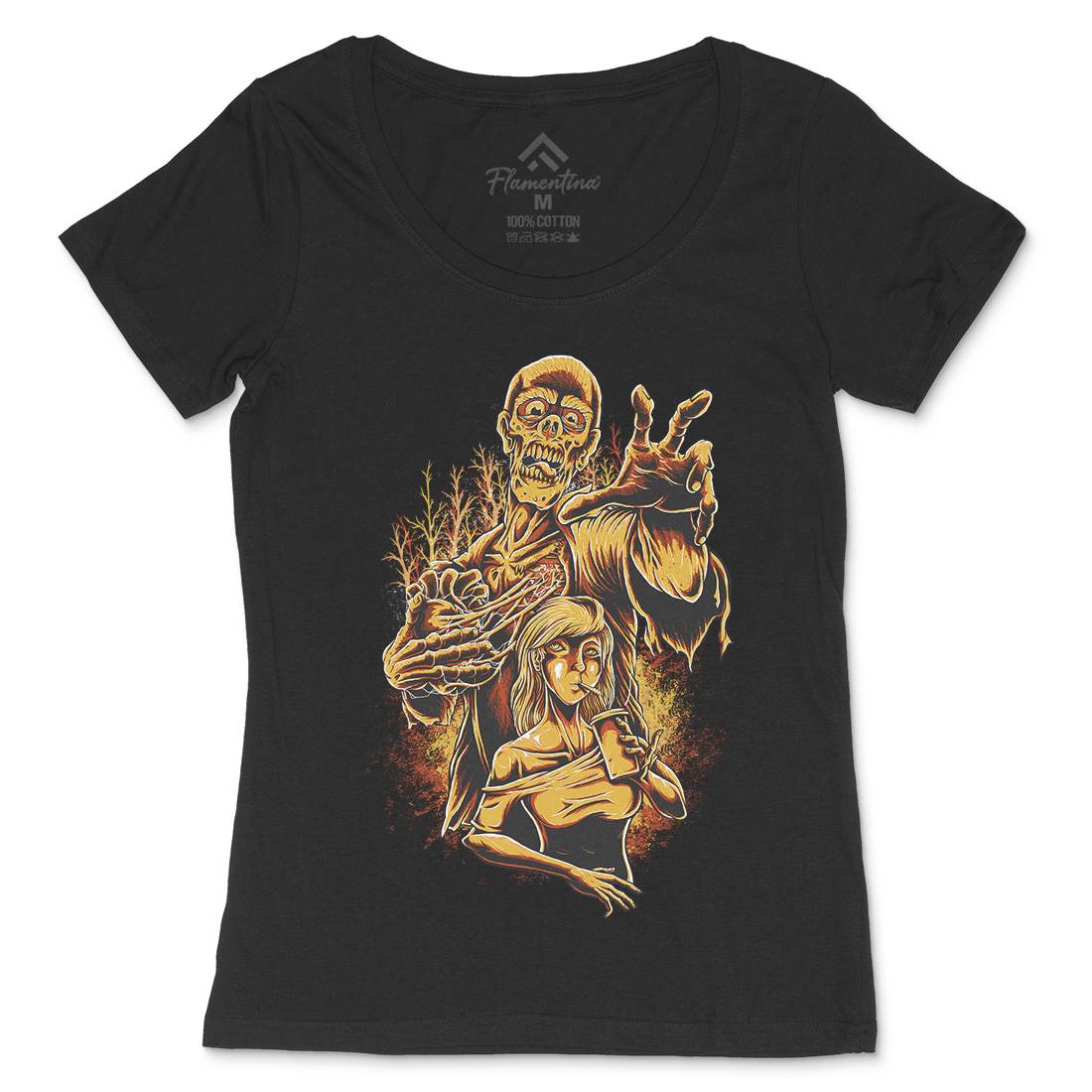 Zombie Love Womens Scoop Neck T-Shirt Horror D000