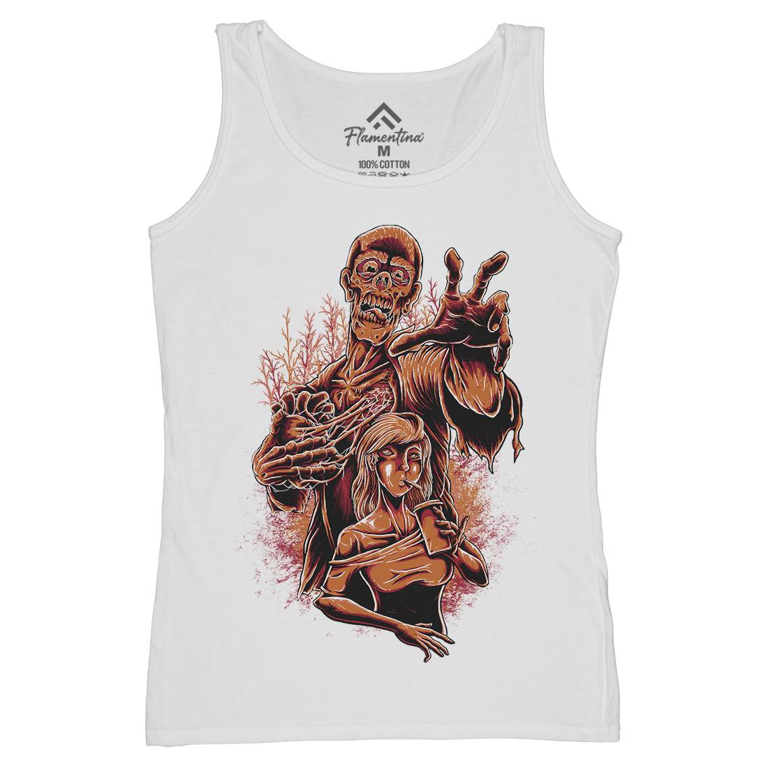 Zombie Love Womens Organic Tank Top Vest Horror D000