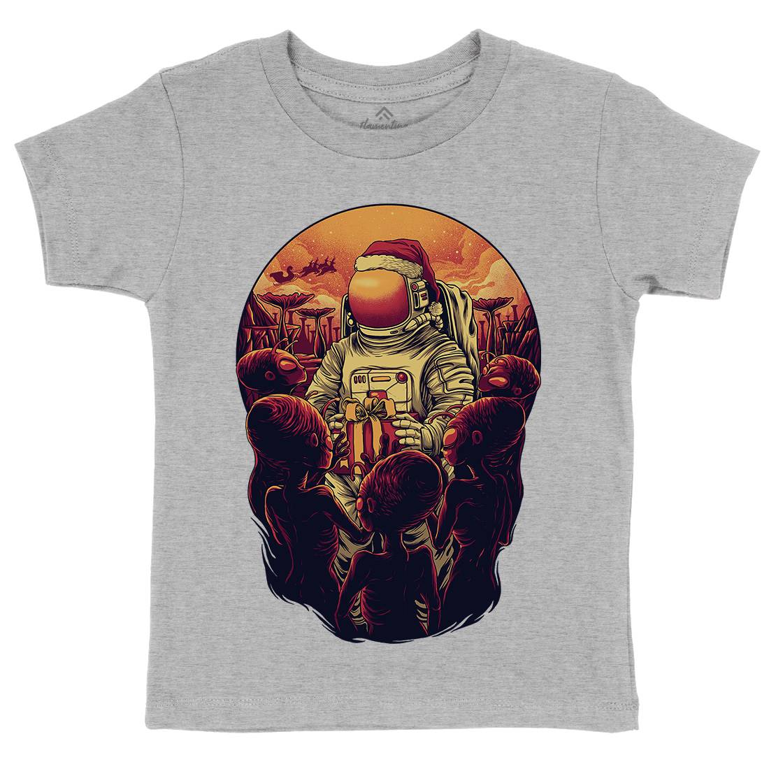 Alien Planet Kids Crew Neck T-Shirt Space D002