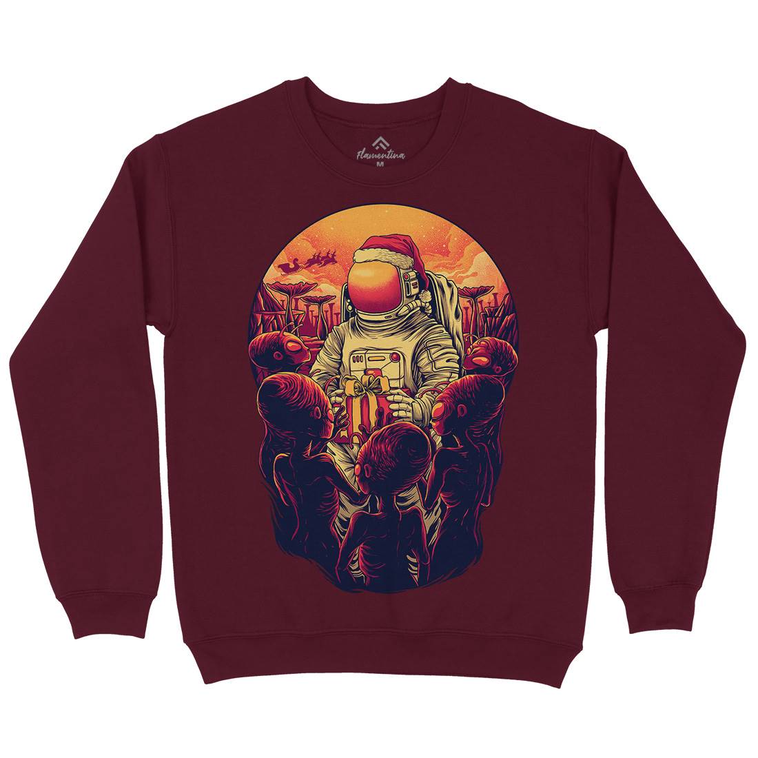 Alien Planet Kids Crew Neck Sweatshirt Space D002