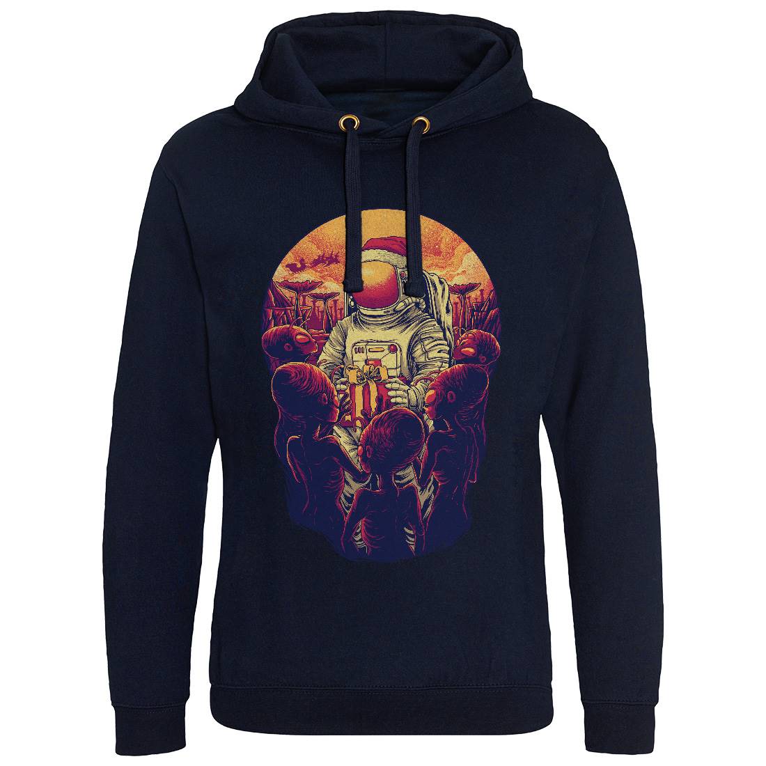 Alien Planet Mens Hoodie Without Pocket Space D002