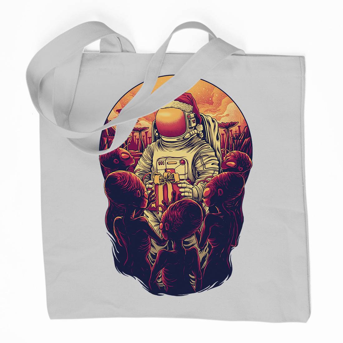 Alien Planet Organic Premium Cotton Tote Bag Space D002