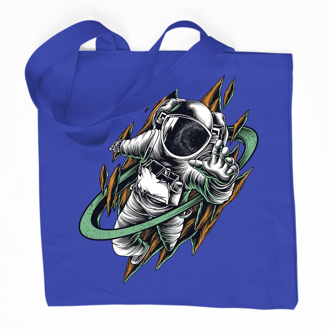Astronaut Organic Premium Cotton Tote Bag Space D005