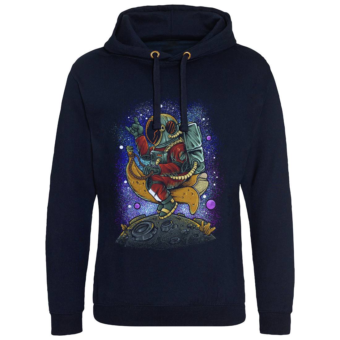 Astronaut Banana Mens Hoodie Without Pocket Space D006