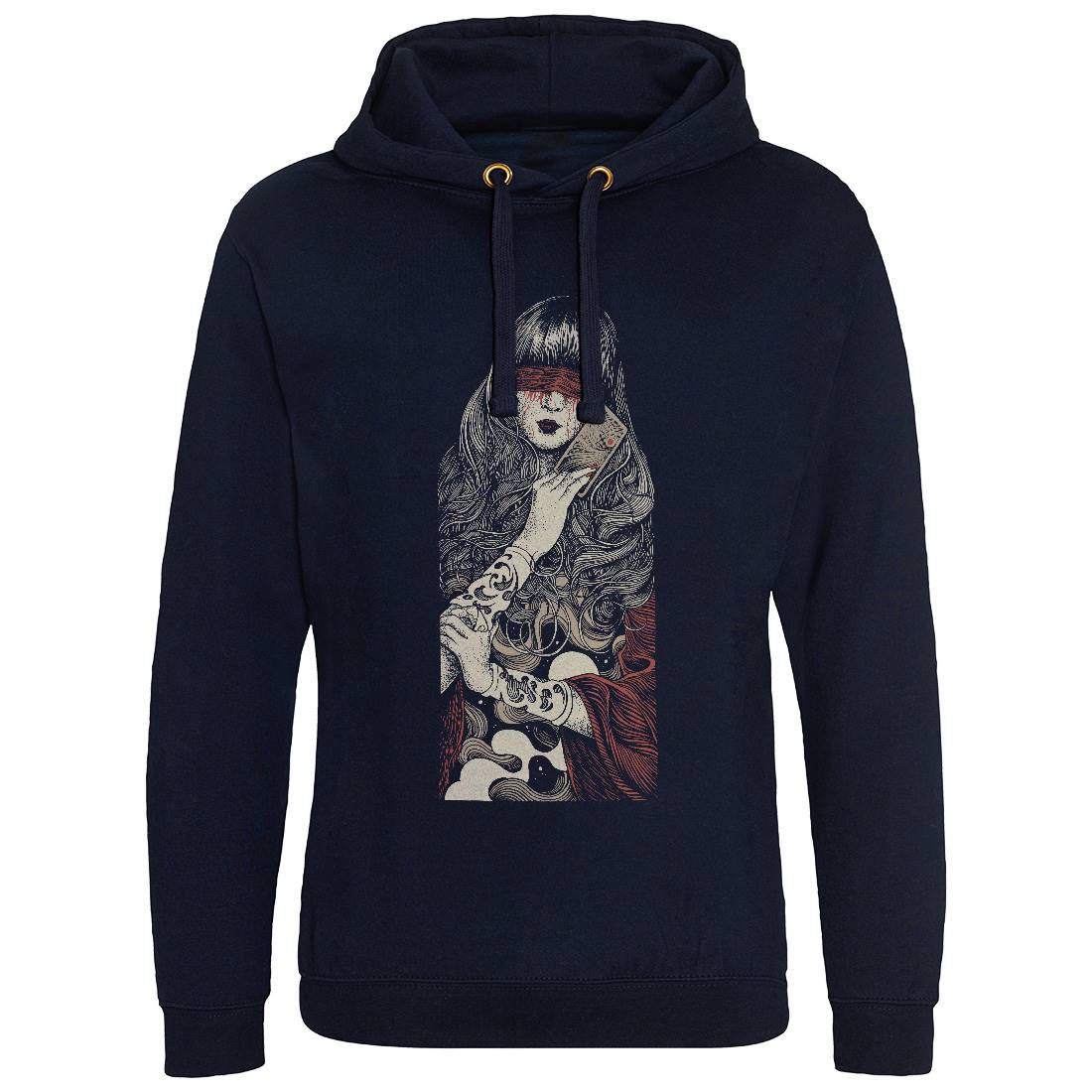 Blind Woman Mens Hoodie Without Pocket Horror D012