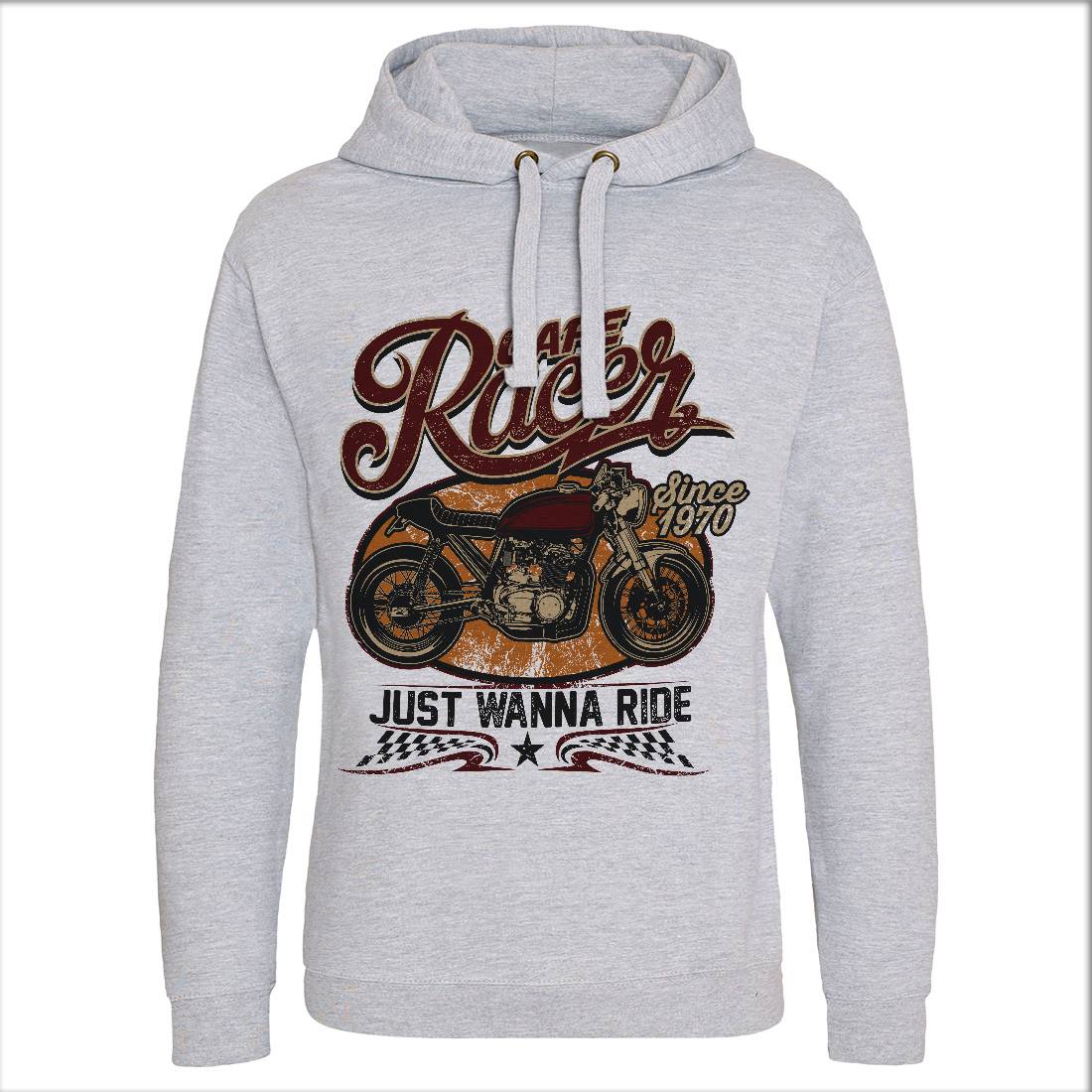 Cafe Racer Mens Hoodie Without Pocket Motorcycles D015