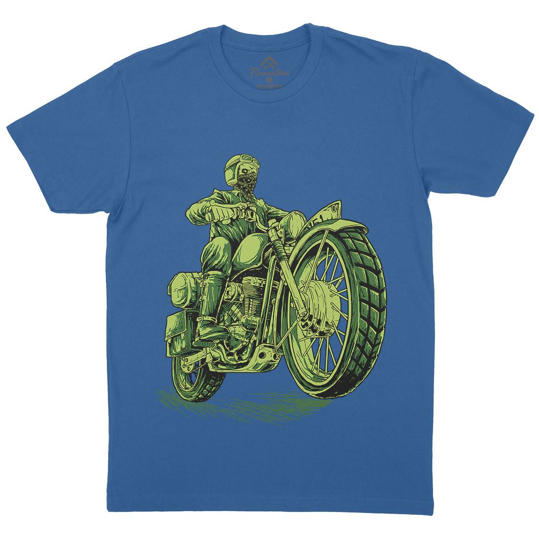 Cafe Racer Mens Organic Crew Neck T-Shirt Motorcycles D016